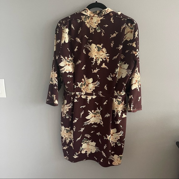 Wilfred dark floral wrap dress - Picture 2 of 3